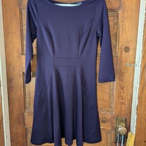 The Limited Blue Sheath Dress with Bateau Neckline